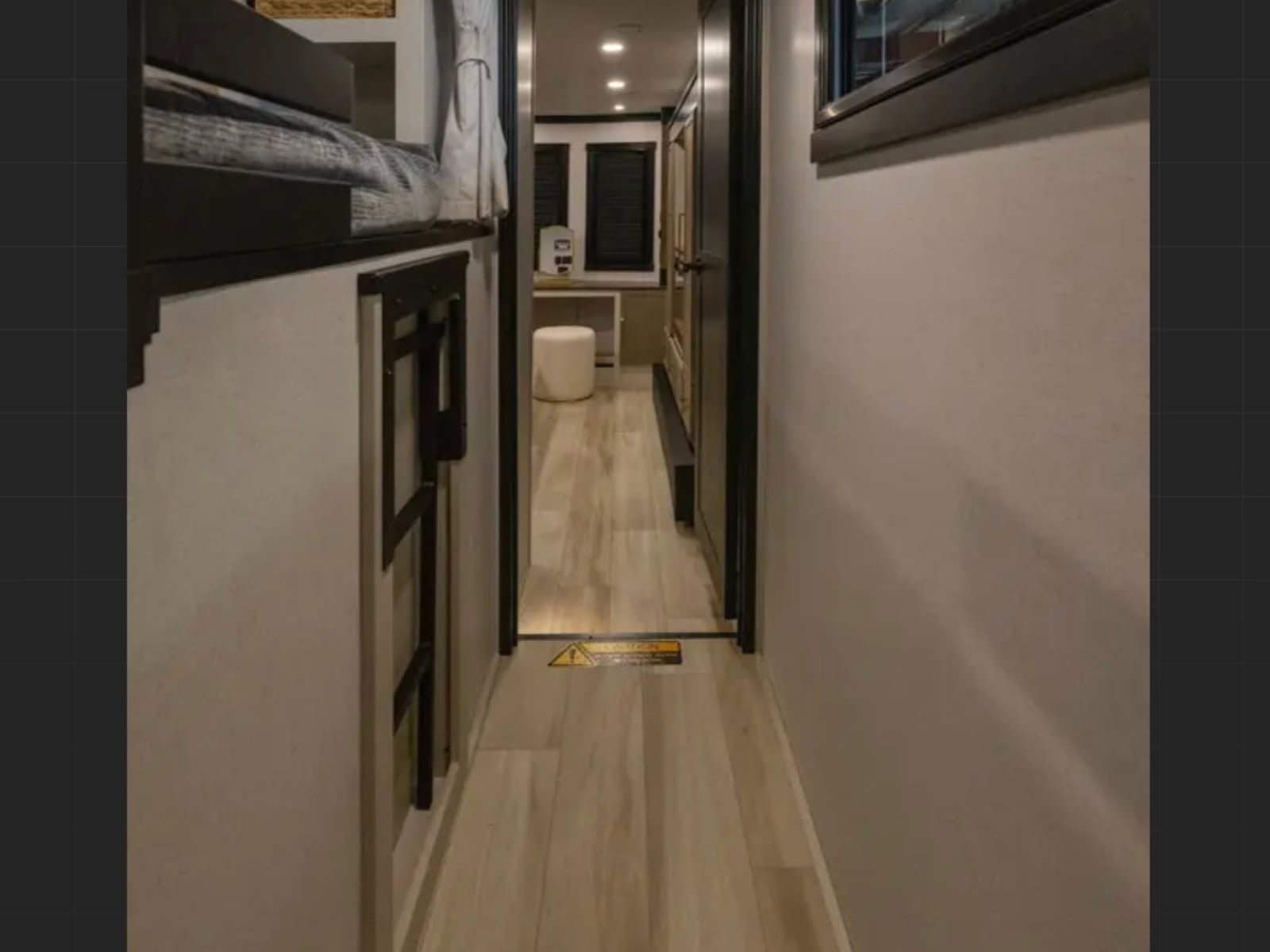 Hallway running through the trailer